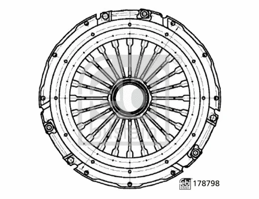 178798 FEBI Нажимной диск сцепления (фото 1)
