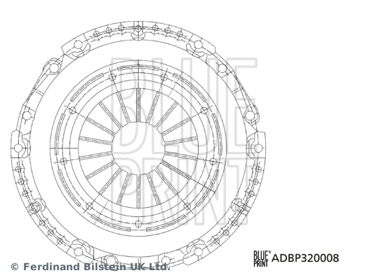 ADBP320008 BLUE PRINT Нажимной диск сцепления (фото 1)