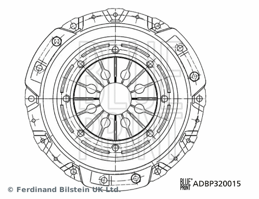 ADBP320015 BLUE PRINT Нажимной диск сцепления (фото 1)