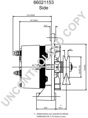 66021153B PRESTOLITE ELECTRIC Генератор (фото 4)