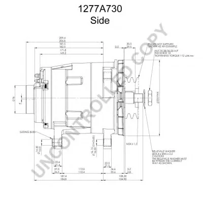 Z1277A730 PRESTOLITE ELECTRIC Генератор (фото 6)