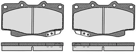 RA.0580.4 RAICAM Комплект тормозных колодок, дисковый тормоз (фото 1)