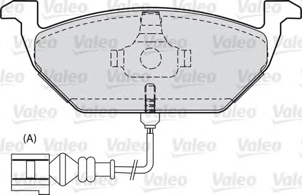 598554 VALEO Тормозные колодки (фото 1)