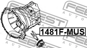 1481F-MUS FEBEST Возвратная вилка, система сцепления (фото 2)