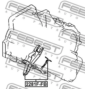 2281F-FB FEBEST Возвратная вилка, система сцепления (фото 2)
