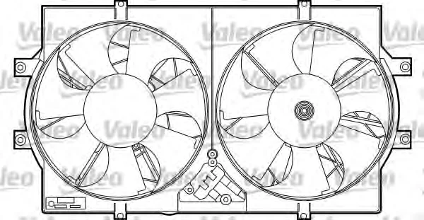 698545 VALEO Двигатель (моторчик) вентилятор радиатора (фото 1)