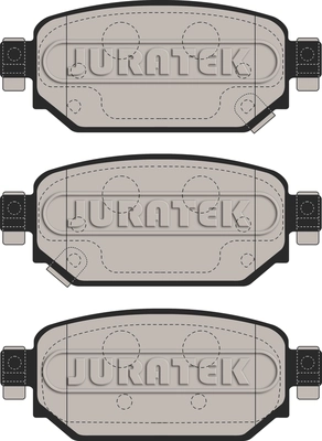 JCP8588 JURATEK Комплект тормозных колодок, дисковый тормоз (фото 1)