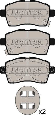 JCP8531 JURATEK Комплект тормозных колодок, дисковый тормоз (фото 1)
