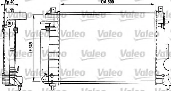 731004 VALEO Радиатор охлаждения двигателя (фото 1)