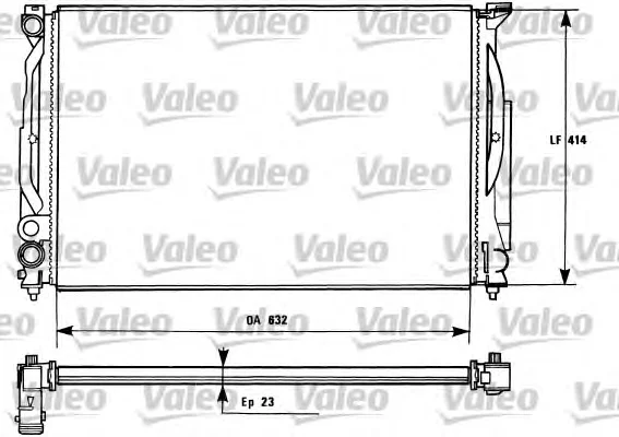 731258 VALEO Радиатор охлаждения двигателя (фото 1)