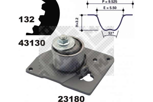 23130 MAPCO Комплект ремня ГРМ (фото 2)