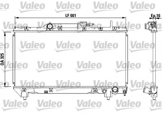 731566 VALEO Радиатор охлаждения двигателя (фото 1)
