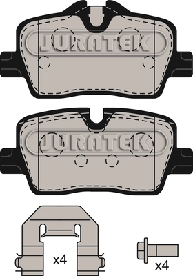 JCP8595 JURATEK Комплект тормозных колодок, дисковый тормоз (фото 1)