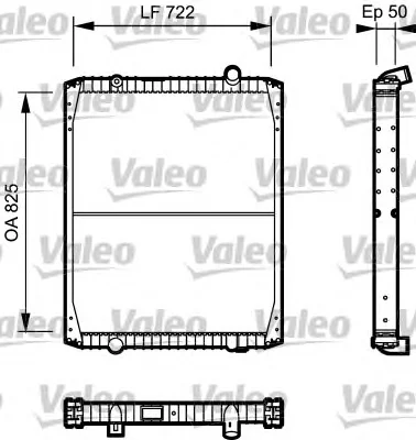 732330 VALEO Радиатор охлаждения двигателя (фото 1)