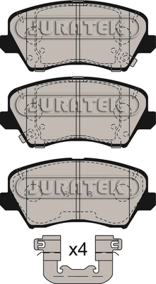 JCP8614 JURATEK Комплект тормозных колодок, дисковый тормоз (фото 2)