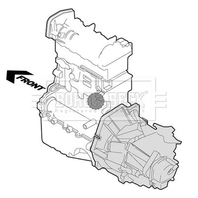 BEM3421 BORG & BECK Подвеска, двигатель (фото 1)