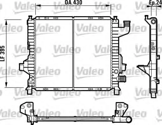 732818 VALEO Радиатор охлаждения двигателя (фото 1)