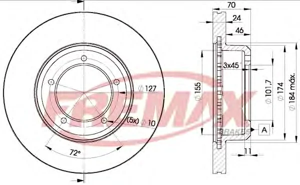 BD-0902 FREMAX Тормозной диск (фото 1)