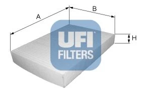 53.093.00 UFI Фильтр, воздух во внутренном пространстве (фото 2)