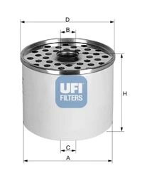 24.361.00 UFI Топливный фильтр (фото 2)