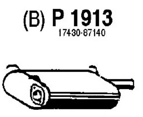 P1913 FENNO Глушитель выхлопных газов конечный (фото 1)