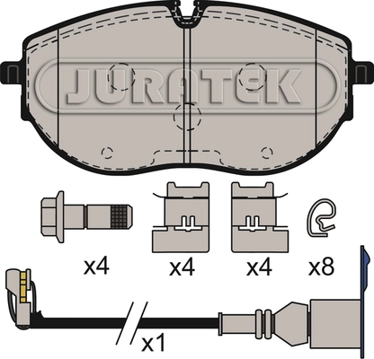 JCP4073 JURATEK Комплект тормозных колодок, дисковый тормоз (фото 1)