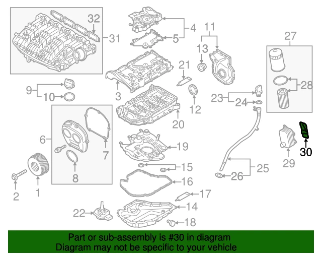 06L117070 VAG Прокладка радиатора масляной системы двс audi, seat, skoda, vw (фото 2)