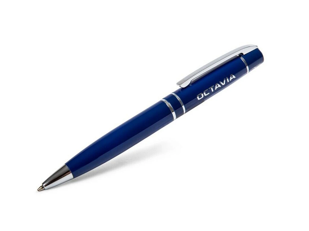 5E3087210 VAG Шариковая ручка Skoda Octavia Ballpoint Pen, Blue (фото 3)