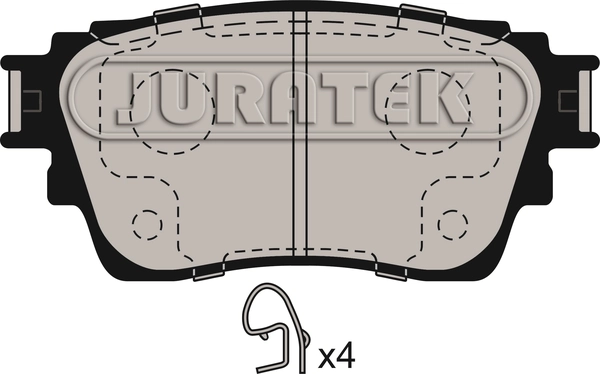 JCP4018 JURATEK Комплект тормозных колодок, дисковый тормоз (фото 1)