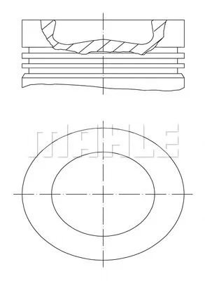 56 03968 0 PERFECT CIRCLE Поршень (фото 1)