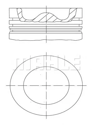 56 04048 0 PERFECT CIRCLE Поршень (фото 1)