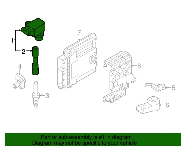 04E905110 VAG Катушка зажигания seat mii, skoda citigo, vw up 1.0i 11> (фото 3)