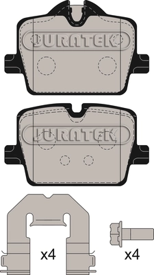 JCP8576 JURATEK Комплект тормозных колодок, дисковый тормоз (фото 1)