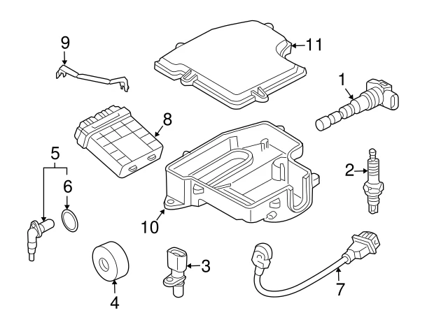 077 905 115 E VAG Катушка зажигания audi, porsche, vw a4 b6 2.0 fsi 02>04, s4 quattro 03>04, q (фото 4)