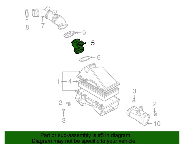 06A906461D VAG Измеритель массы воздуха audi a3/a4/a6, vw passat 1.8 99> (фото 2)