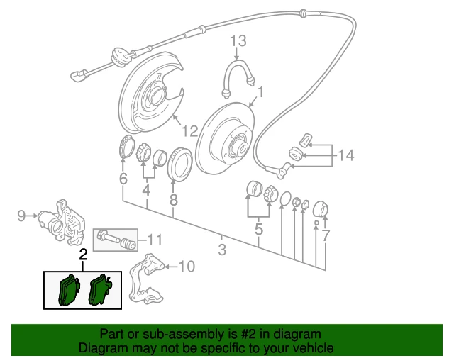 4B0698451 VAG 229986 колодки дисковые з. audi a3 97-03/a4 99-01/tt 99-03, vw passat 01> (фото 2)