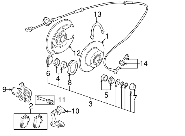 4B0698451 VAG 229986 колодки дисковые з. audi a3 97-03/a4 99-01/tt 99-03, vw passat 01> (фото 3)