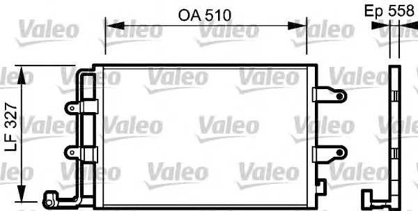 814005 VALEO Радиатор кондиционера (фото 1)