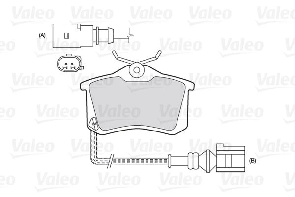 301180 VALEO Комплект тормозных колодок, дисковый тормоз (фото 3)