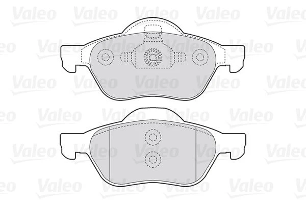 301471 VALEO Комплект тормозных колодок, дисковый тормоз (фото 3)