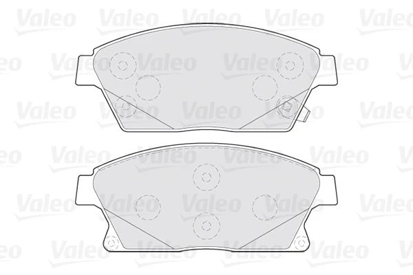 301070 VALEO Комплект тормозных колодок, дисковый тормоз (фото 3)
