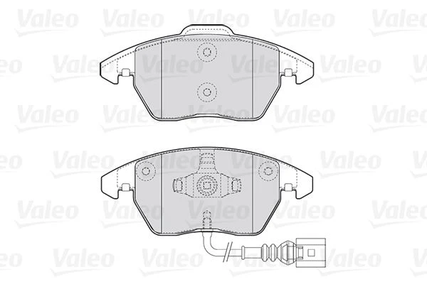 301635 VALEO Комплект тормозных колодок, дисковый тормоз (фото 3)