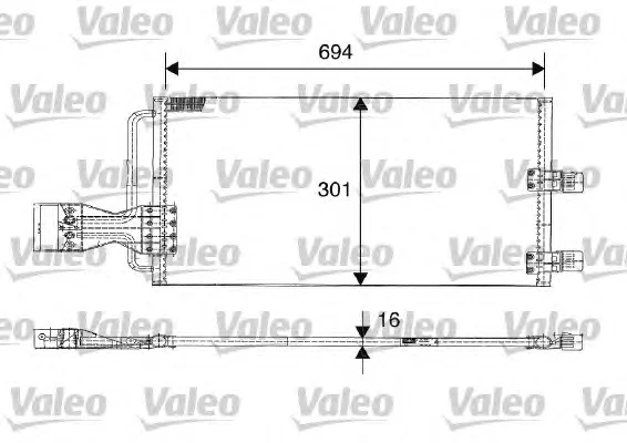 816603 VALEO Интеркулер (радиатор интеркулера) (фото 1)