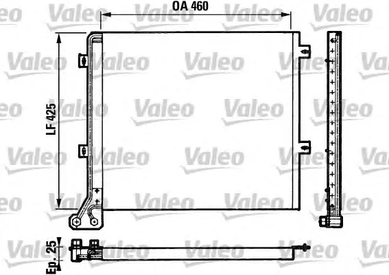 816680 VALEO Радиатор кондиционера (фото 1)