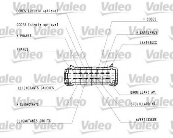 251437 VALEO Выключатель на рулевой колонке (фото 4)