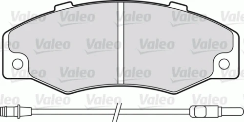 598082 VALEO Комплект тормозных колодок, дисковый тормоз (фото 3)