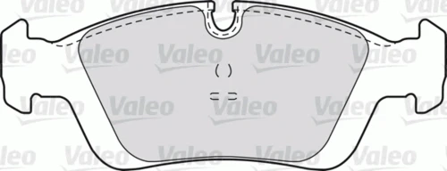598018 VALEO Комплект тормозных колодок, дисковый тормоз (фото 3)