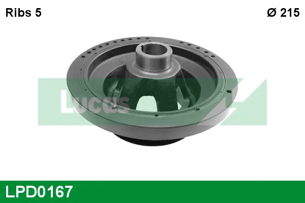 LPD0167 LUCAS Ременный шкив, коленчатый вал (фото 1)