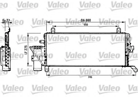 817006 VALEO Радиатор кондиционера (фото 1)