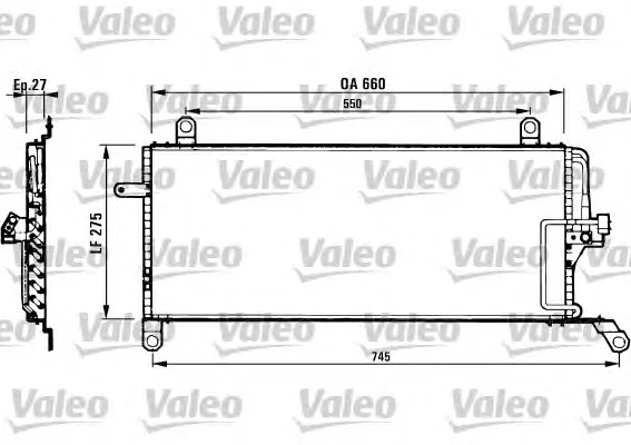 817007 VALEO Радиатор кондиционера (фото 1)